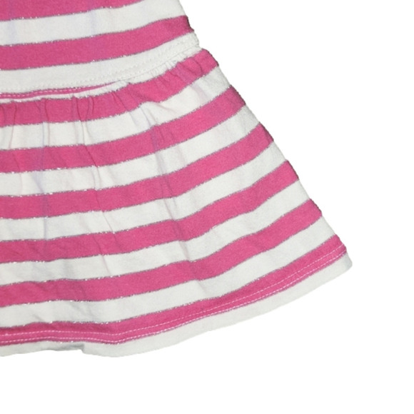 Jumping BEANS White and Pink with Silver Striped Skort - Picture 2 of 4